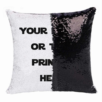 Magic Sequin Pillow Best Personalized Gift Photo Text Custom Pillow